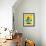 Rocket Yellow-Brian Rubenacker-Framed Art Print displayed on a wall