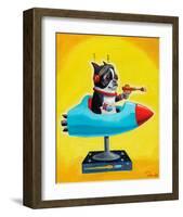 Rocket Yellow-Brian Rubenacker-Framed Art Print