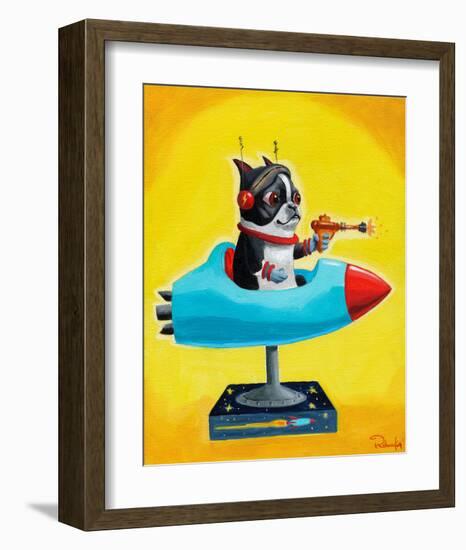 Rocket Yellow-Brian Rubenacker-Framed Art Print