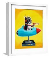 Rocket Yellow-Brian Rubenacker-Framed Art Print