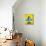 Rocket Yellow-Brian Rubenacker-Mounted Art Print displayed on a wall