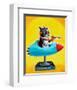 Rocket Yellow-Brian Rubenacker-Framed Art Print