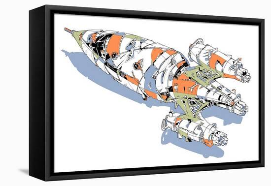 Rocket-HR-FM-Framed Stretched Canvas