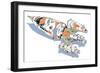 Rocket-HR-FM-Framed Art Print