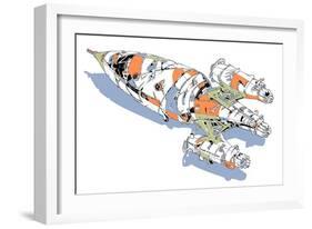 Rocket-HR-FM-Framed Art Print