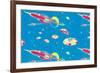 Rockets and Flying Saucers-null-Framed Premium Giclee Print