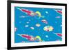 Rockets and Flying Saucers-null-Framed Premium Giclee Print