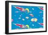 Rockets and Flying Saucers-null-Framed Art Print