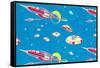 Rockets and Flying Saucers-null-Framed Stretched Canvas
