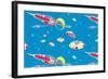 Rockets and Flying Saucers-null-Framed Art Print