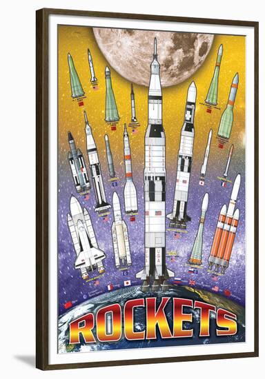 Rockets for Kids-null-Framed Premium Giclee Print