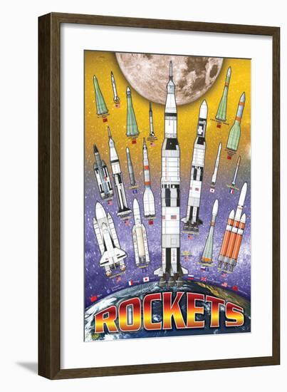 Rockets for Kids-null-Framed Art Print