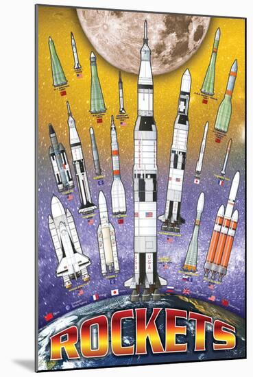 Rockets for Kids-null-Mounted Art Print