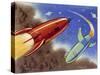 Rockets for Space Travel-null-Stretched Canvas