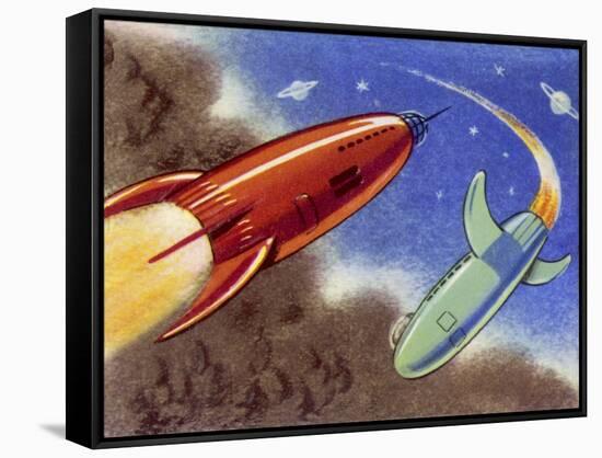 Rockets for Space Travel-null-Framed Stretched Canvas