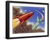 Rockets for Space Travel-null-Framed Art Print