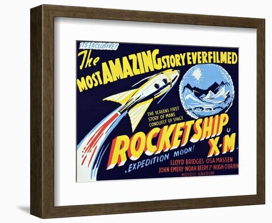 Rocketship X-M, 1950-null-Framed Art Print