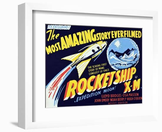 Rocketship X-M, 1950-null-Framed Art Print