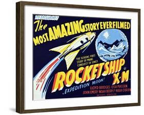 Rocketship X-M, 1950-null-Framed Art Print