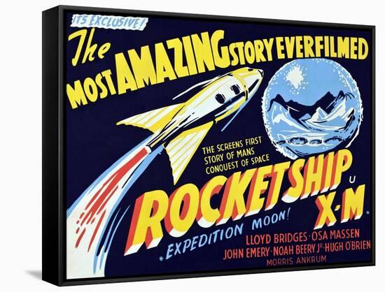 Rocketship X-M, 1950-null-Framed Stretched Canvas