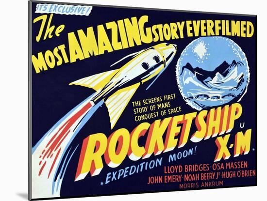 Rocketship X-M, 1950-null-Mounted Art Print