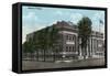 Rockford, Illinois, Exterior View of the Masonic Temple-Lantern Press-Framed Stretched Canvas