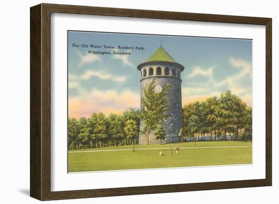 Rockford Park Water Tower-null-Framed Art Print