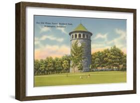 Rockford Park Water Tower-null-Framed Art Print