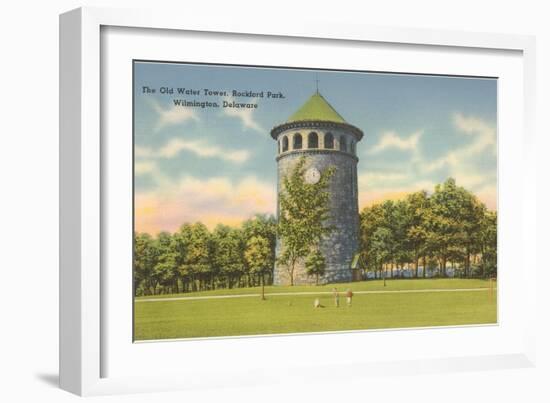 Rockford Park Water Tower-null-Framed Art Print