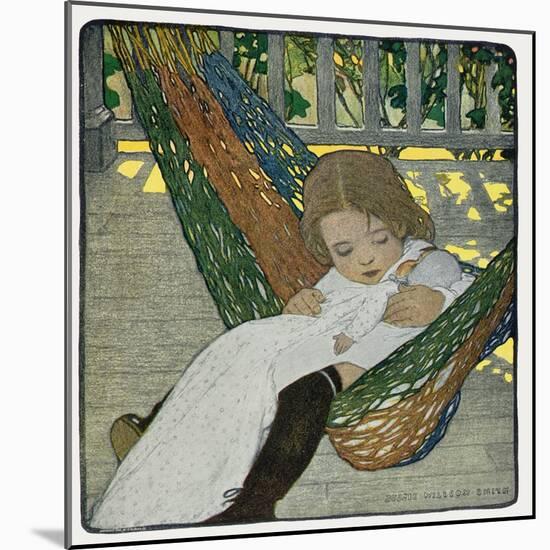 Rocking Baby Doll to Sleep, 1902-Jessie Willcox-Smith-Mounted Giclee Print