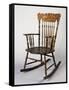 Rocking Chair, Dark Wood, Italy-null-Framed Stretched Canvas