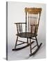Rocking Chair, Dark Wood, Italy-null-Stretched Canvas