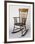 Rocking Chair, Dark Wood, Italy-null-Framed Giclee Print