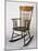 Rocking Chair, Dark Wood, Italy-null-Mounted Giclee Print