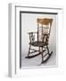 Rocking Chair, Dark Wood, Italy-null-Framed Giclee Print