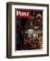 "Rocking Horse Delivery," Saturday Evening Post Cover, December 22, 1945-James R. Bingham-Framed Giclee Print