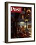 "Rocking Horse Delivery," Saturday Evening Post Cover, December 22, 1945-James R. Bingham-Framed Giclee Print