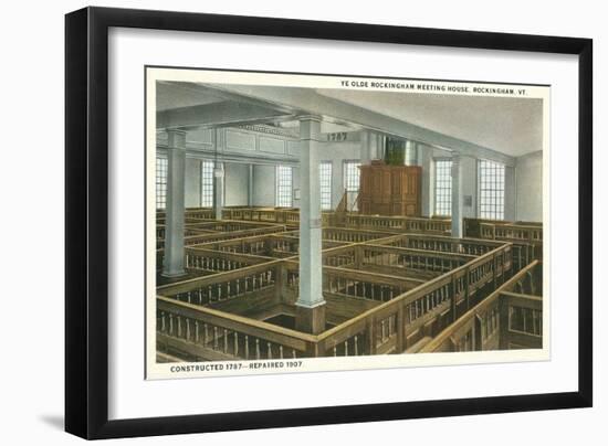 Rockingham Meeting House, Vermont-null-Framed Art Print