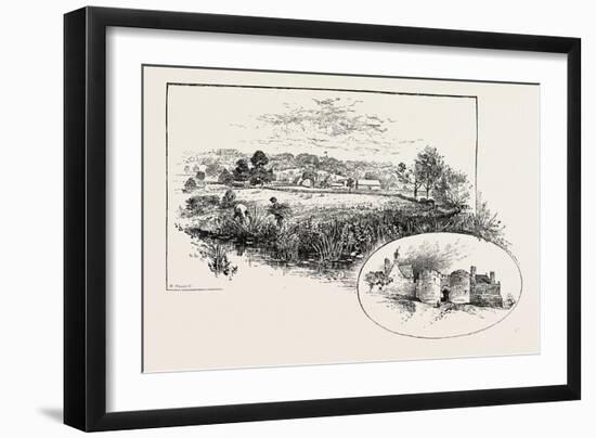 Rockingham Village and Castle (Left)-null-Framed Giclee Print