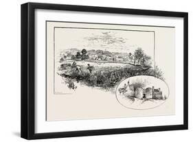 Rockingham Village and Castle (Left)-null-Framed Giclee Print