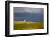 Rocklyn Community Church with Wheat Fields and Storm Coming-Terry Eggers-Framed Photographic Print