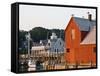 Rockport Harbor and Fishing Shack, Rock Port, Cape Ann, Massachusetts, USA-Walter Bibikow-Framed Stretched Canvas