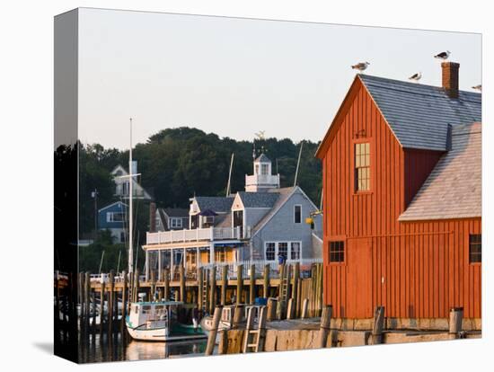 Rockport Harbor and Fishing Shack, Rock Port, Cape Ann, Massachusetts, USA-Walter Bibikow-Stretched Canvas