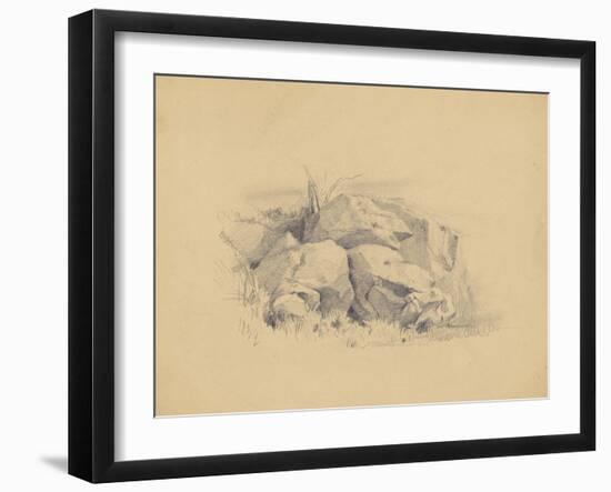 Rocks, 1839-James Goodwin Clonney-Framed Giclee Print