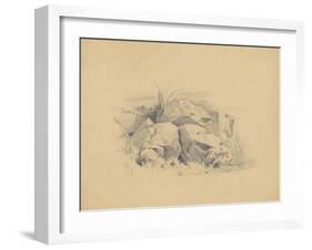 Rocks, 1839-James Goodwin Clonney-Framed Giclee Print