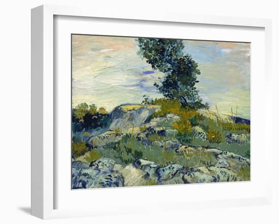 Rocks, 1888-Vincent van Gogh-Framed Giclee Print