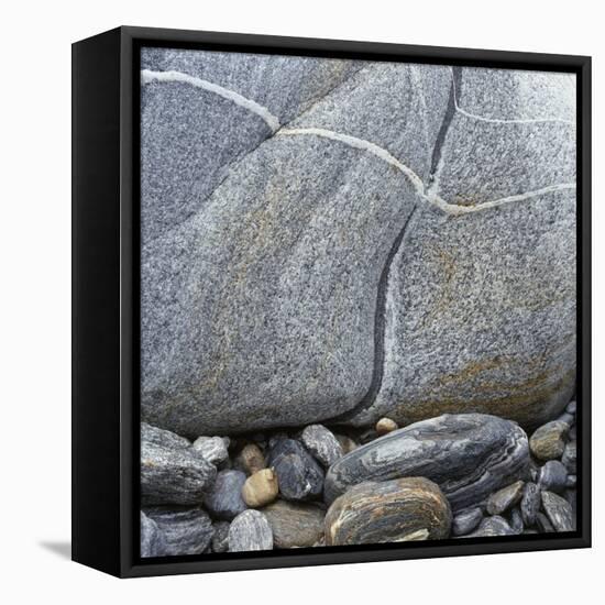 Rocks Against Boulder-Micha Pawlitzki-Framed Stretched Canvas