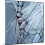 Rocks Against Cracked Boulder-Micha Pawlitzki-Mounted Photographic Print