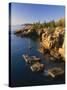 Rocks Along the Coastline in the Acadia National Park, Maine, New England, USA-Rainford Roy-Stretched Canvas