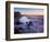 Rocks and Beach at Sunset, La Jolla, San Diego County, California, USA-Richard Cummins-Framed Photographic Print